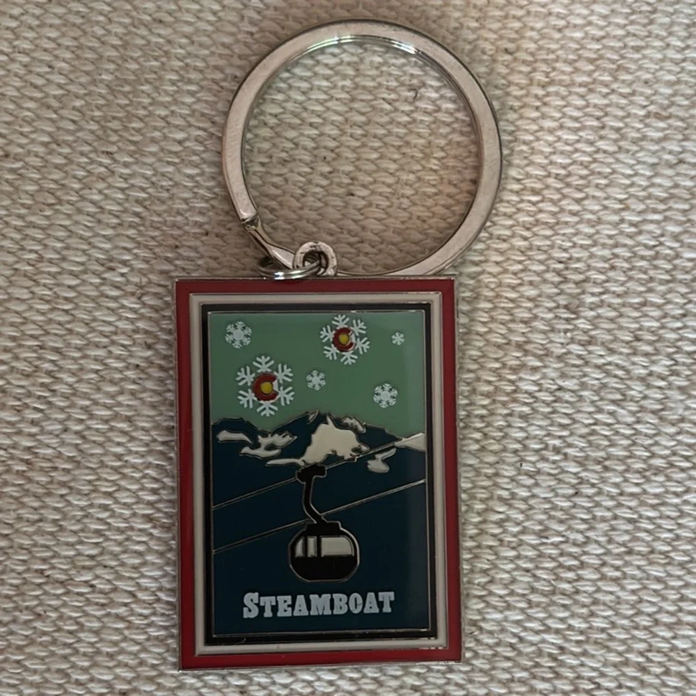 Colorado Steamboat Ski Resort Keychain souvenir
